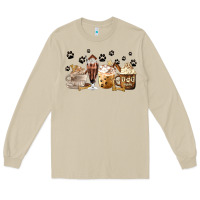 Mushroom Dog Mom Coffee Lover Coffee Cups Long Sleeve Tee - MaliasSmallBusiness