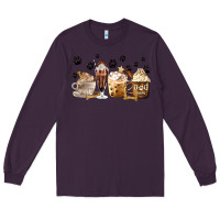 Plum Dog Mom Coffee Lover Coffee Cups Long Sleeve Tee - MaliasSmallBusiness