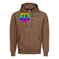 Chestnut Peace Out Zipper Hoodie - Bettercallsaul