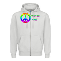 Dove Grey Peace Out Zipper Hoodie - Bettercallsaul