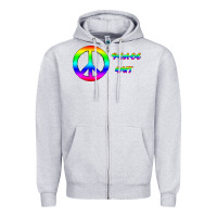 Heather Grey Peace Out Zipper Hoodie - Bettercallsaul