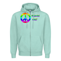 Peace Out Zipper Hoodie | Teevron