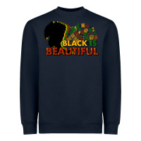 Navy black is beautiful Heavyweight Sweatshirt - NancyCooperArtShop
