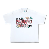 White in my pharmacy tech era Urban Heavy Tee - MaliasSmallBusiness