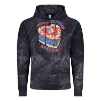 Cloud Black happy birthday america Vintage Hoodie - MaliasSmallBusiness