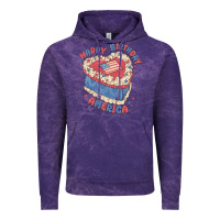 Cloud Purple happy birthday america Vintage Hoodie - MaliasSmallBusiness
