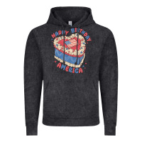 Vintage Black happy birthday america Vintage Hoodie - MaliasSmallBusiness