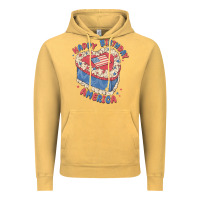 Vintage Mustard happy birthday america Vintage Hoodie - MaliasSmallBusiness