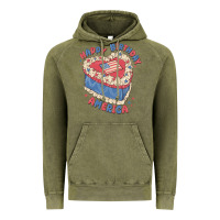 Vintage Olive happy birthday america Vintage Hoodie - MaliasSmallBusiness