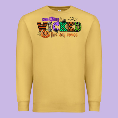 Something Wicked This Way Comes Premium Sweatshirt Designed By Cowgirlartshop