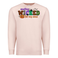 Pale Pink something wicked this way comes Premium Sweatshirt - CowGirlArtShop