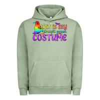Pigment Oil Green This is my straight person costume pride LGBTQ Urban Hoodie - BundleAndBundleShop