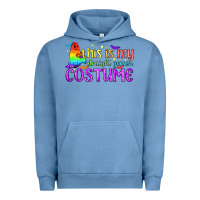 Pigment Pebble Blue This is my straight person costume pride LGBTQ Urban Hoodie - BundleAndBundleShop