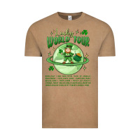 Vintage Coffee lucky world tour st. patrick's day Vintage Tee - MaliasSmallBusiness