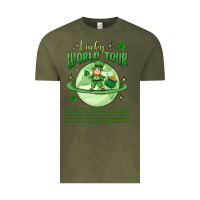 Vintage Olive lucky world tour st. patrick's day Vintage Tee - MaliasSmallBusiness