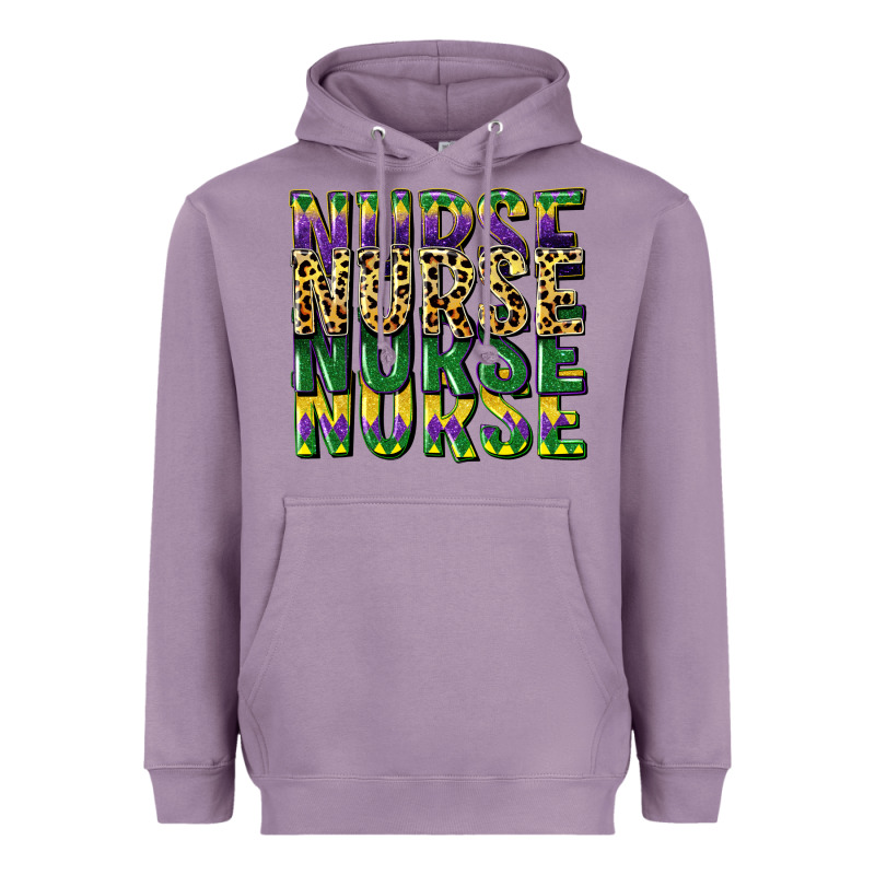 Nurse Mardi Gras Heavyweight Hoodie by CowGirlArtShop | Teevron