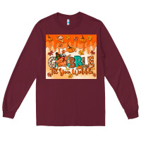 Burgundy gobble til you wobble tumbler Long Sleeve Tee - MaliasSmallBusiness