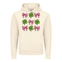 Vintage Artic coquette bow clover st. patrick's day Vintage Hoodie - MaliasSmallBusiness