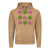 Vintage Camel coquette bow clover st. patrick's day Vintage Hoodie - MaliasSmallBusiness