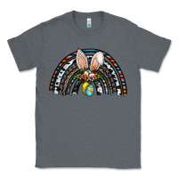 Charcoal Heather easter rainbow Classic Tee - CowhideDigitalArt