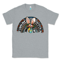 Heather Grey easter rainbow Classic Tee - CowhideDigitalArt