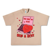 Burro heart record player Urban Heavy Tee - MaliasSmallBusiness