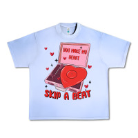 Grape Ice heart record player Urban Heavy Tee - MaliasSmallBusiness