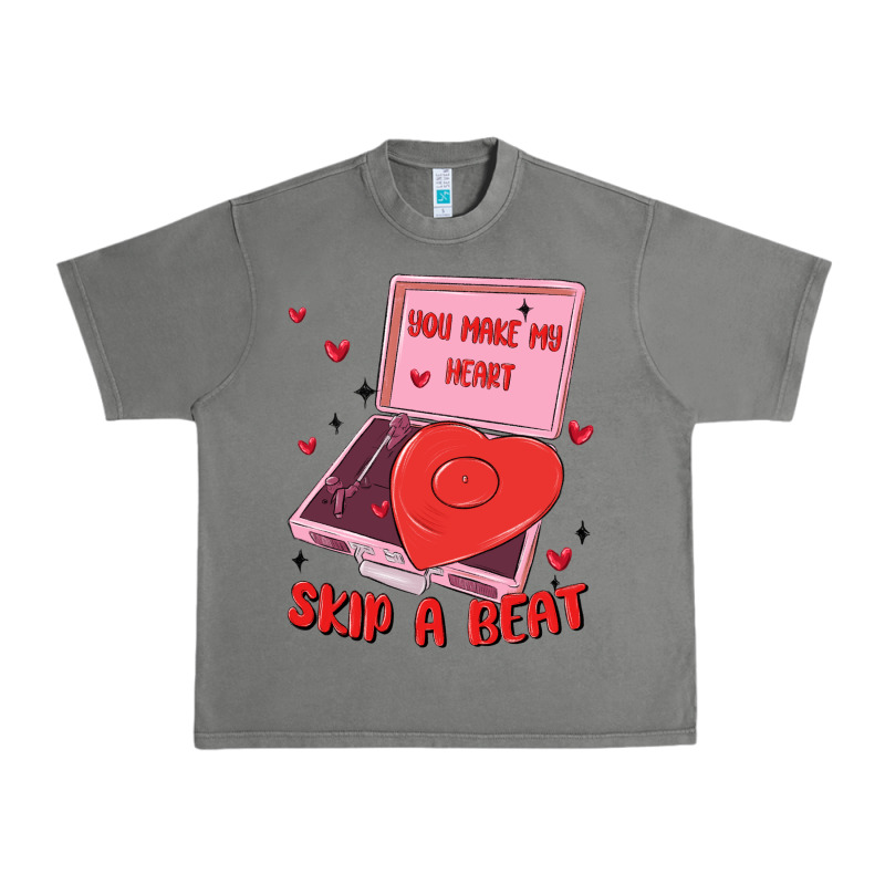 Heart Record Player Urban Heavy Tee by MaliasSmallBusiness | Teevron