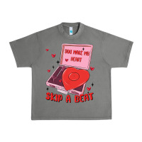 Tornado heart record player Urban Heavy Tee - MaliasSmallBusiness