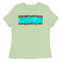 Matcha turquoise leopard Ladies Tee - JahusDesignShop