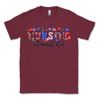 Burgundy 4th of july nursing administrator Classic Tee - NancyCooperArtShop