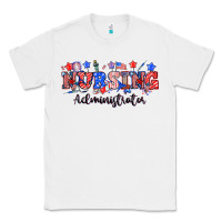 White 4th of july nursing administrator Classic Tee - NancyCooperArtShop