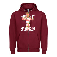 Burgundy Trust In The Lord Zipper Hoodie - Bettercallsaul