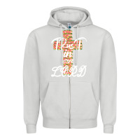 Dove Grey Trust In The Lord Zipper Hoodie - Bettercallsaul