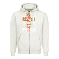 Oatmeal Heather Trust In The Lord Zipper Hoodie - Bettercallsaul