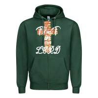 Sports Green Trust In The Lord Zipper Hoodie - Bettercallsaul
