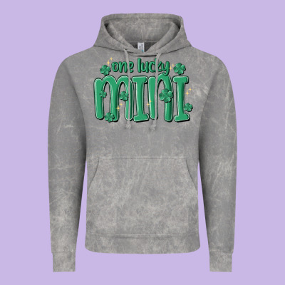 One Lucky Mini Vintage Hoodie Designed By Maliassmallbusiness