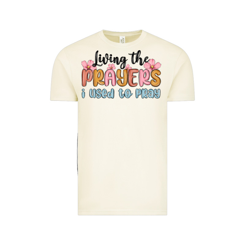 Living The Prayers I Used To Pray Vintage Tee by MaliasSmallBusiness | Teevron