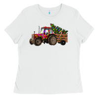 White christmas farm Ladies Tee - RanaPortraitStore