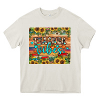 Cream teacher vibes Heavy Core Tee - JahusDesignShop