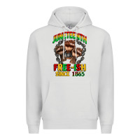 Dove Grey juneteenth free ish since 1865 Premium Hoodie - CowGirlArtShop