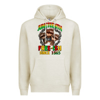 Oatmeal Heather juneteenth free ish since 1865 Premium Hoodie - CowGirlArtShop