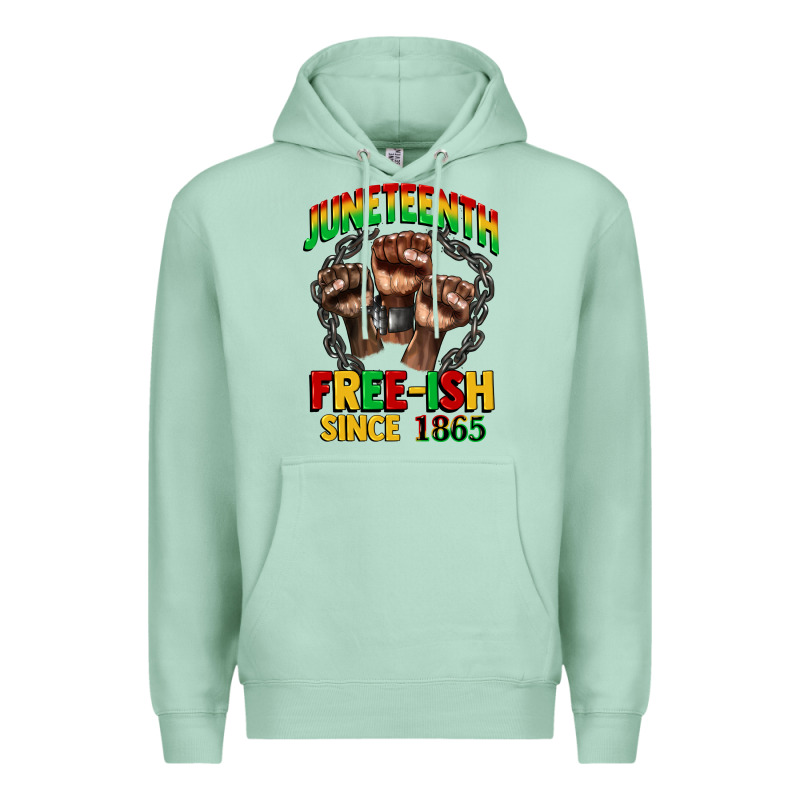 Juneteenth Free Ish Since 1865 Premium Hoodie by CowGirlArtShop | Teevron