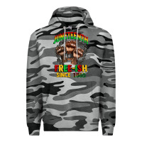 Slate Camo juneteenth free ish since 1865 Premium Hoodie - CowGirlArtShop