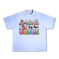 Grape Ice saved by his grace Urban Heavy Tee - MaliasSmallBusiness