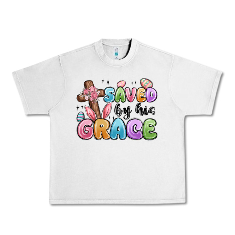 Saved By His Grace Urban Heavy Tee by MaliasSmallBusiness | Teevron