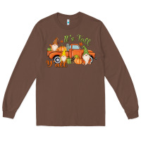 Chestnut It's Fall Y'all Gnome Long Sleeve Tee - MaliasSmallBusiness