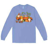 Colony Blue It's Fall Y'all Gnome Long Sleeve Tee - MaliasSmallBusiness