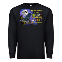 Black something wicked this way comes Premium Sweatshirt - CowGirlArtShop
