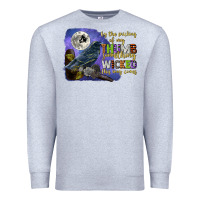 Heather Grey something wicked this way comes Premium Sweatshirt - CowGirlArtShop